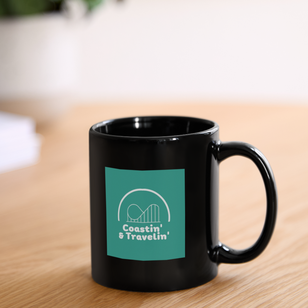 C & T  LOGO Black Coffee Mug - black