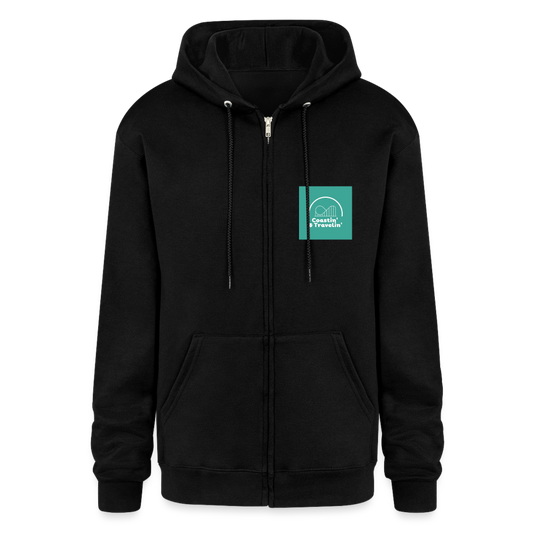 C & T SLOGAN Champion Unisex Full Zip Hoodie - black