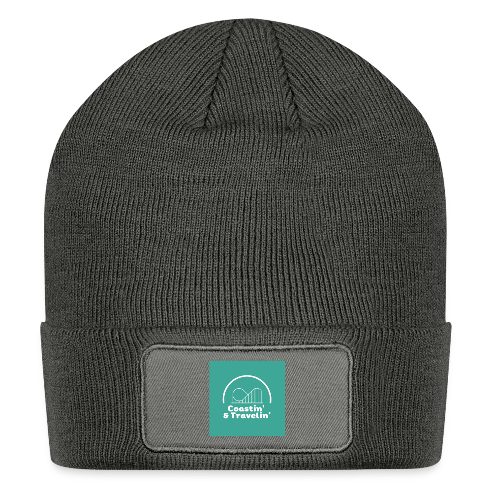 C & T Patch Beanie - charcoal grey