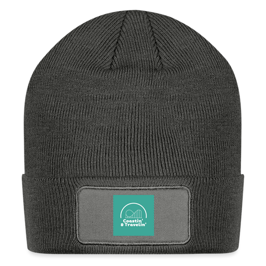 C & T Patch Beanie - charcoal grey