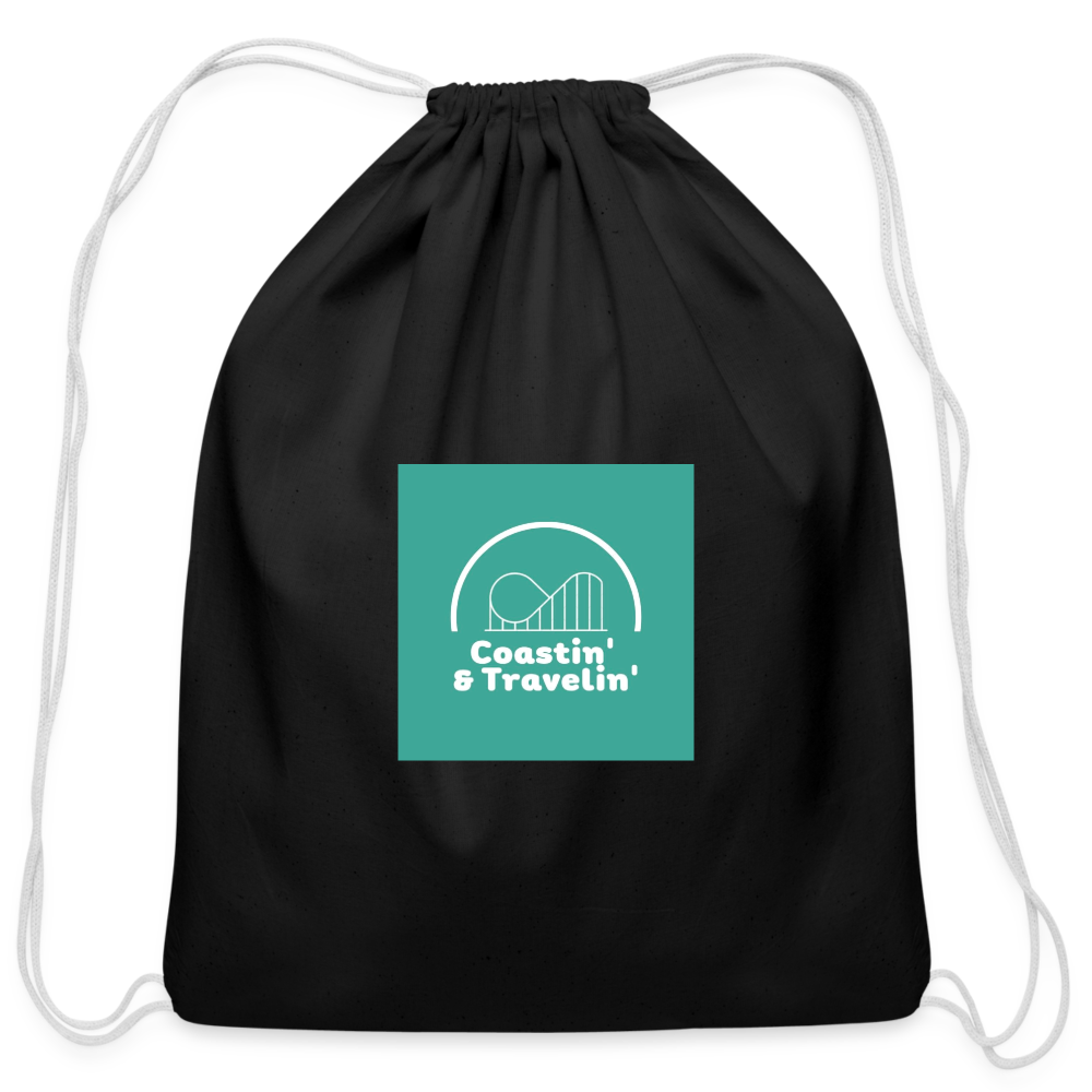 C &T Cotton Drawstring Bag - black