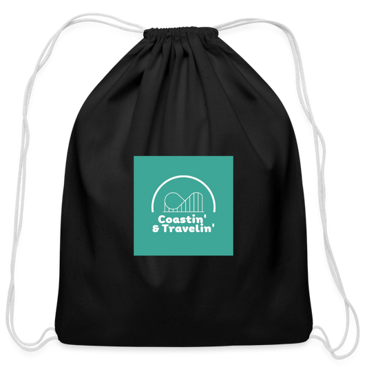 C &T Cotton Drawstring Bag - black